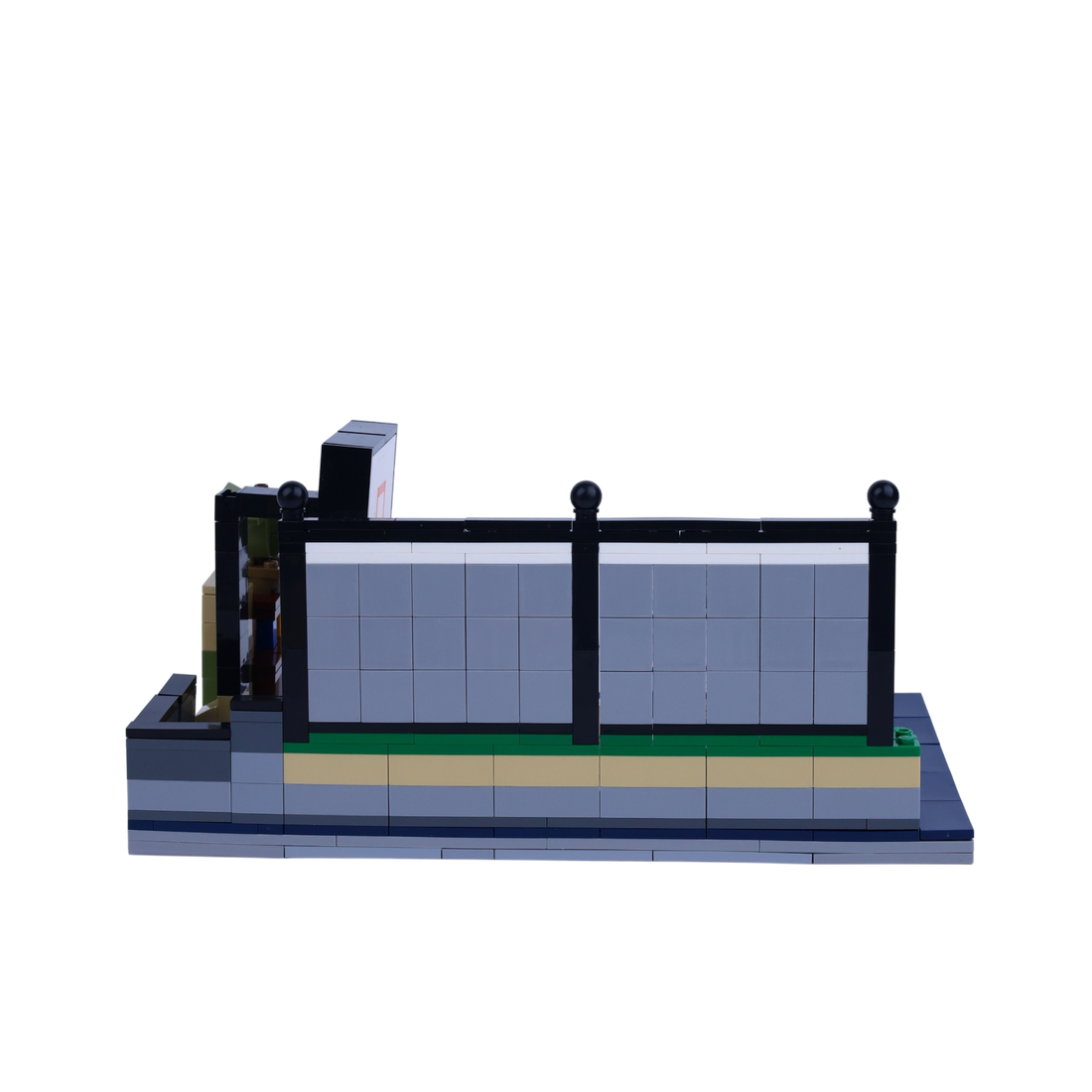 Baller Bros brick scene, back view