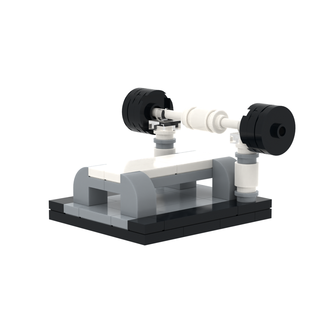 Bench Press Rack brick scene accessory, detail view 2