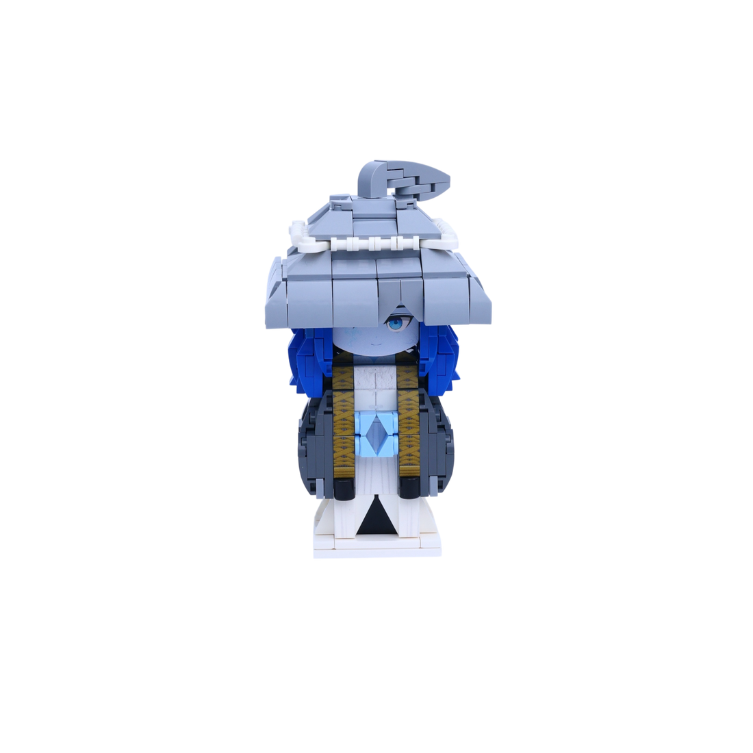Blue-Winged Warrior custom brick figure, main product view