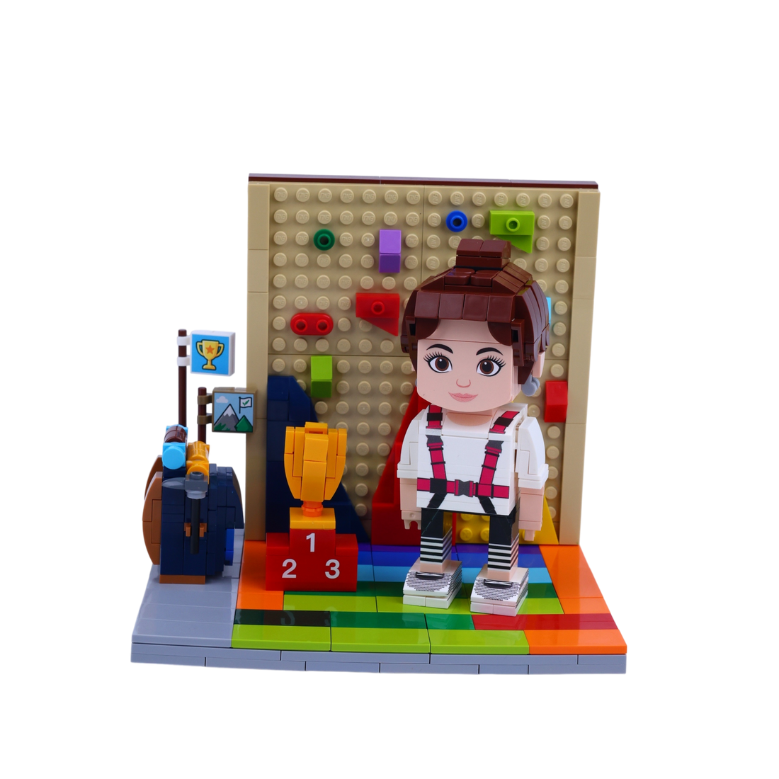 Champion Climber brick scene, lifestyle view