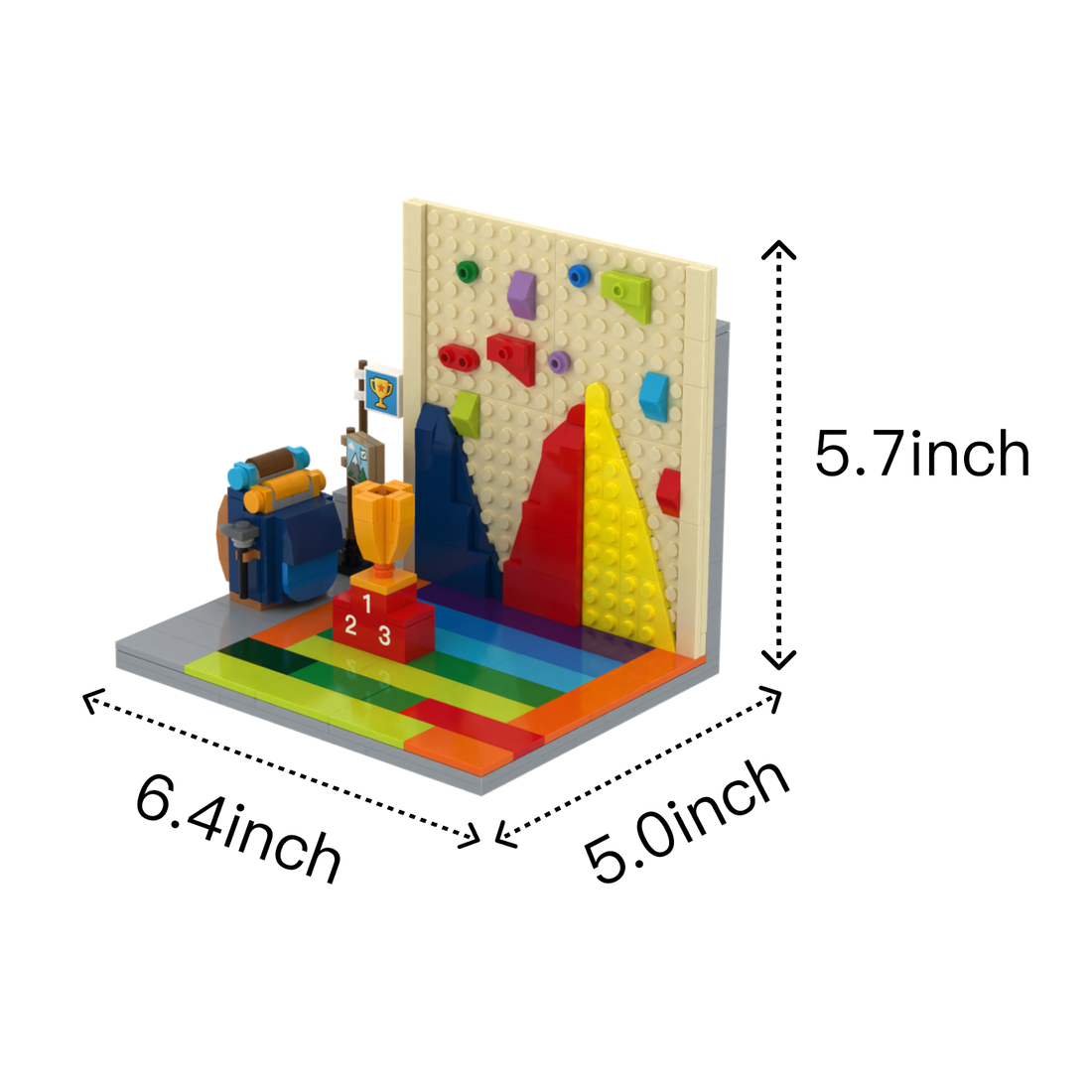 Champion Climber brick scene, size guide