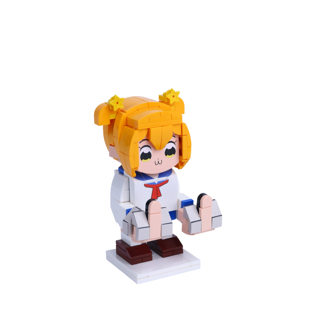 Chibi Mischief Maker custom brick figure, left-side view