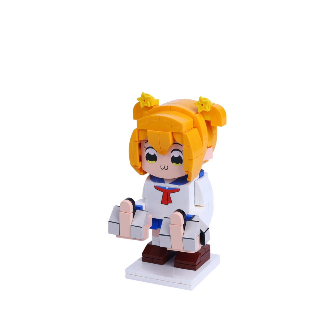 Chibi Mischief Maker custom brick figure, right-side view