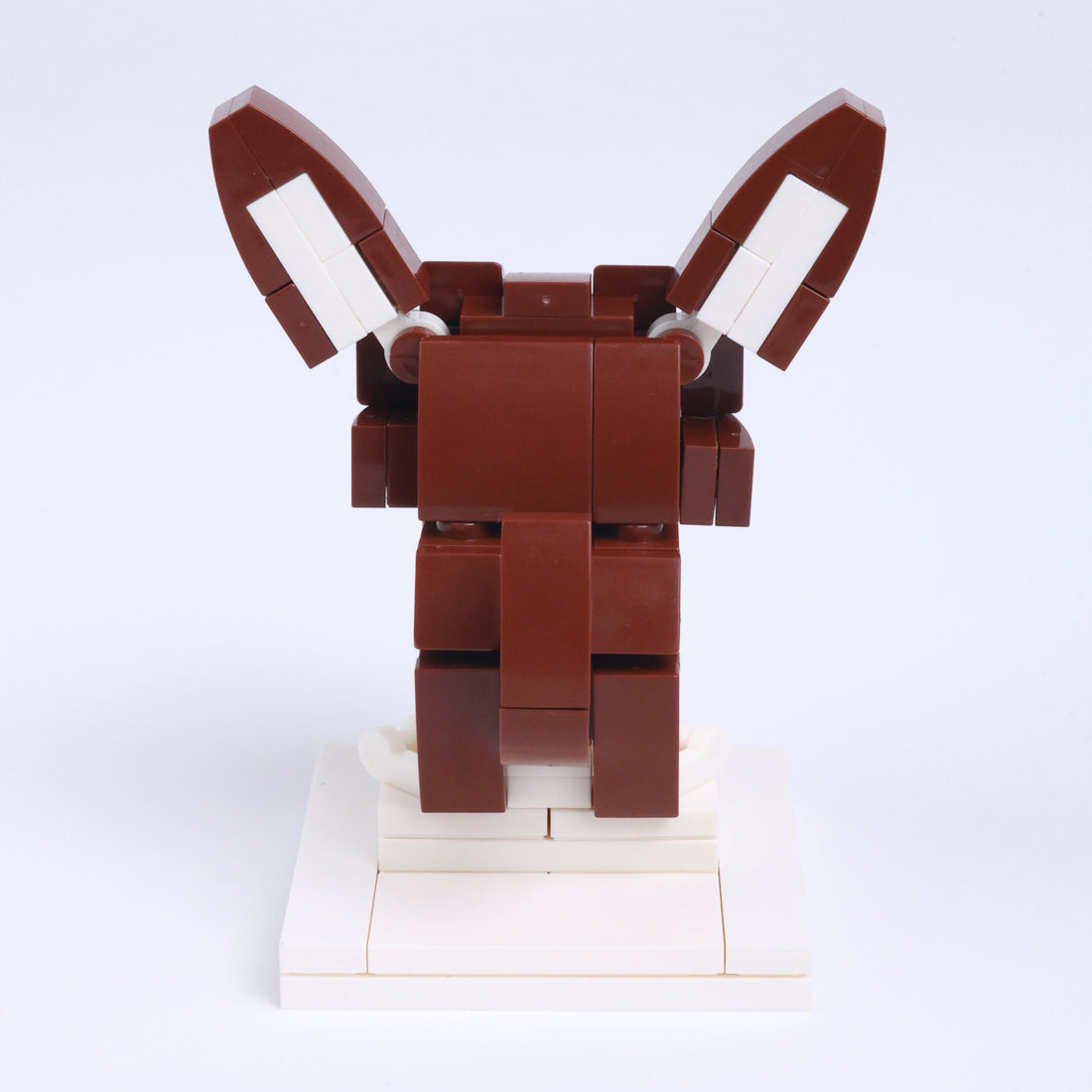 Chihuahua dog brick figure, back view