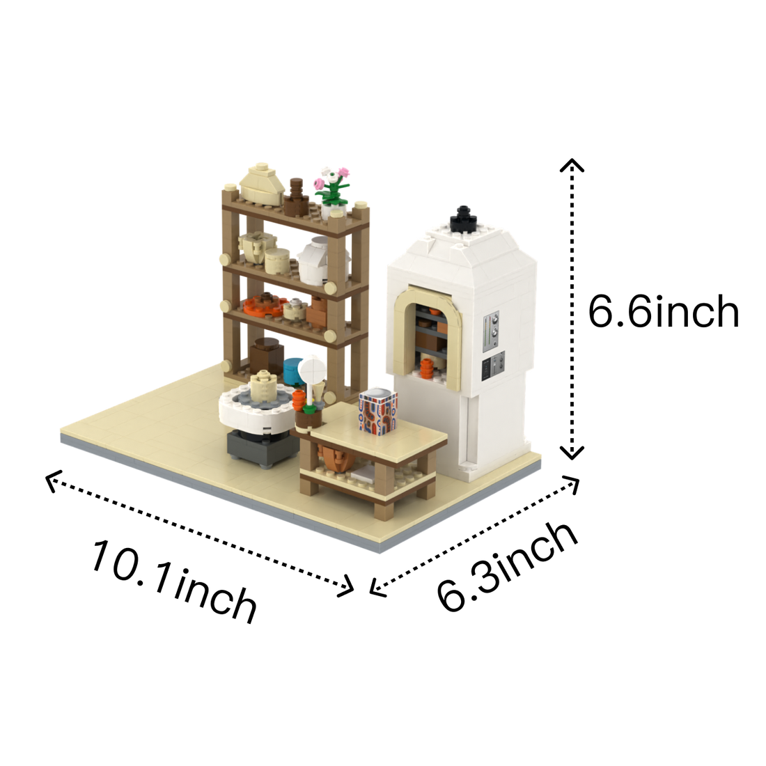 Clay Studio brick scene, size guide