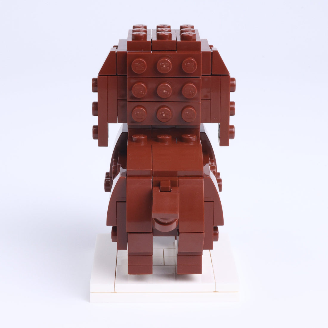 Cocker Spaniel dog brick figure, back view