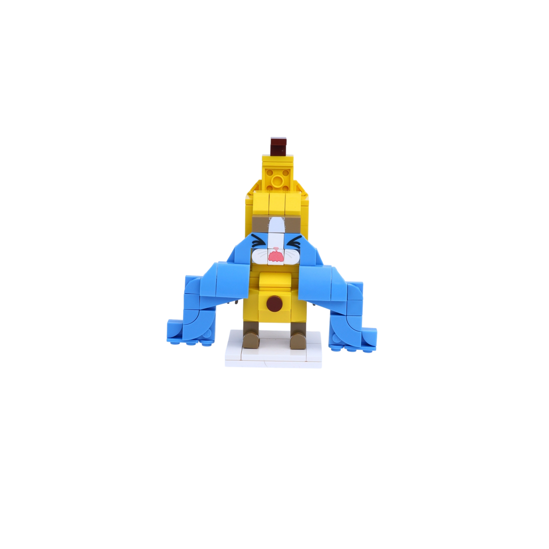 Crying Banana Cat brick art collectible, main product view