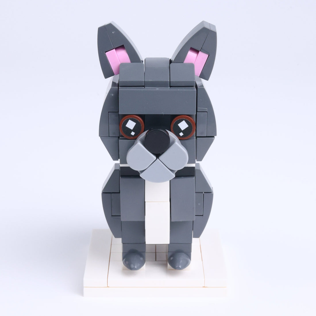 French Bulldog dog brick figure, main product view