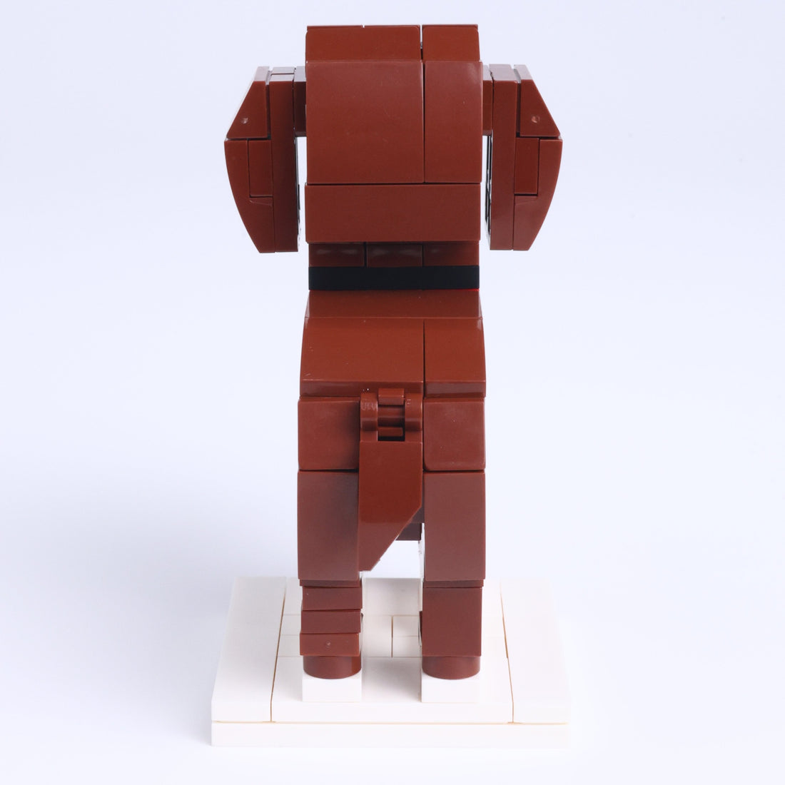 GSP Pointer dog brick figure, back view