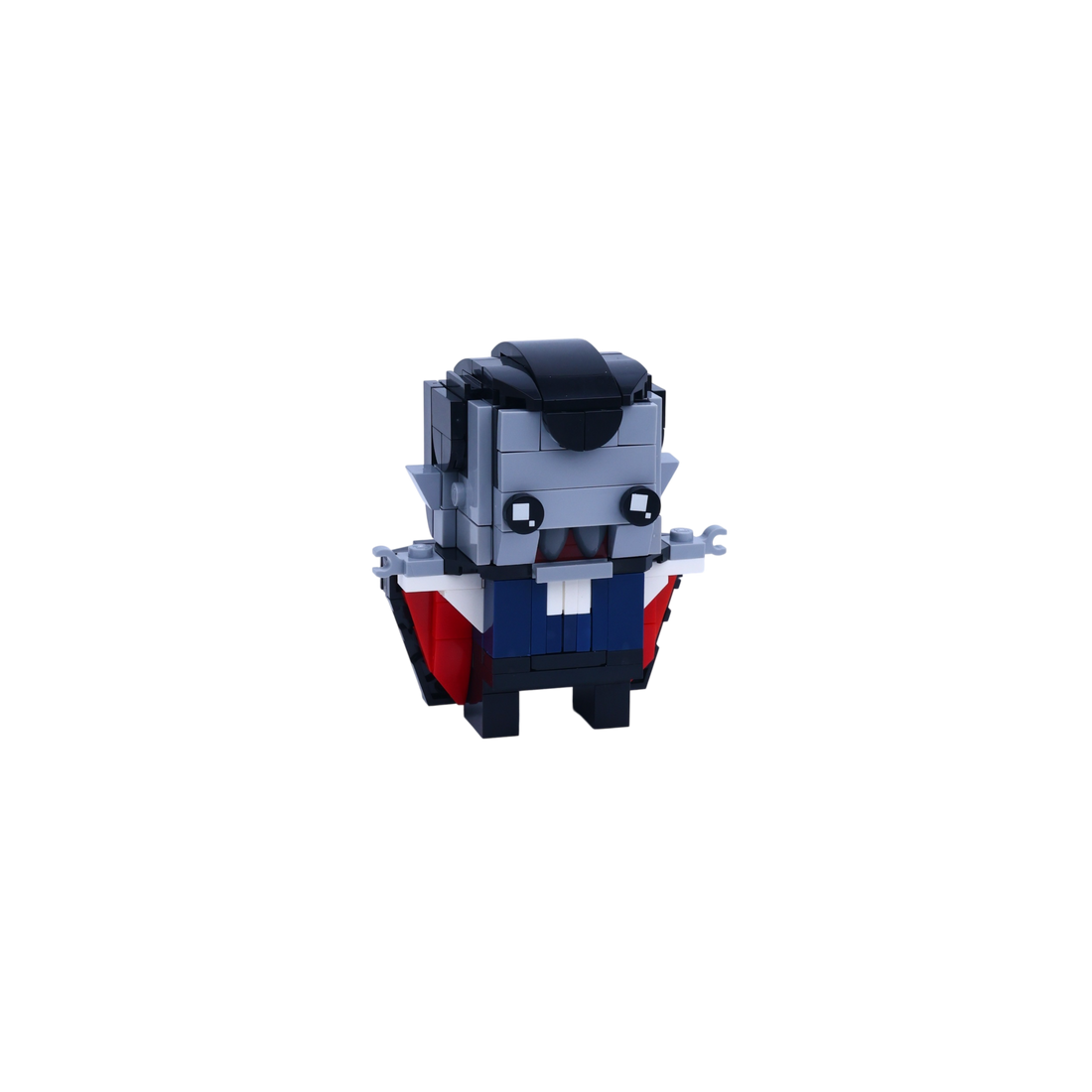 mini vampire brick art collectible, left-side view