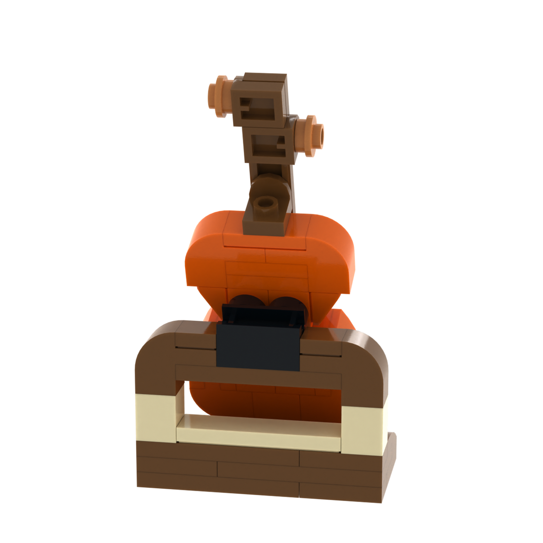 Orange Guitar brick scene accessory, detail view 1