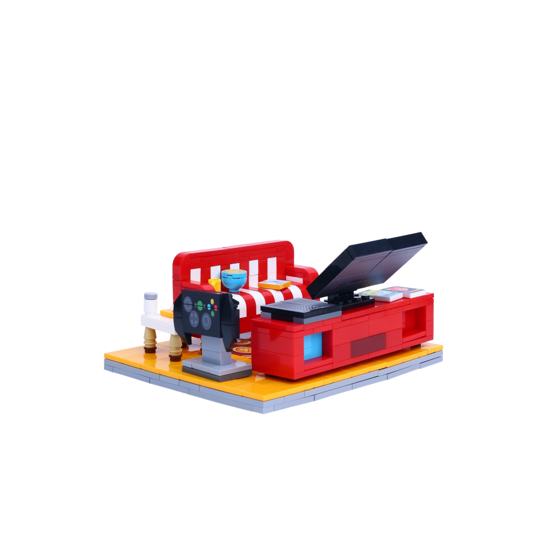 Player One's Pad brick scene, right view