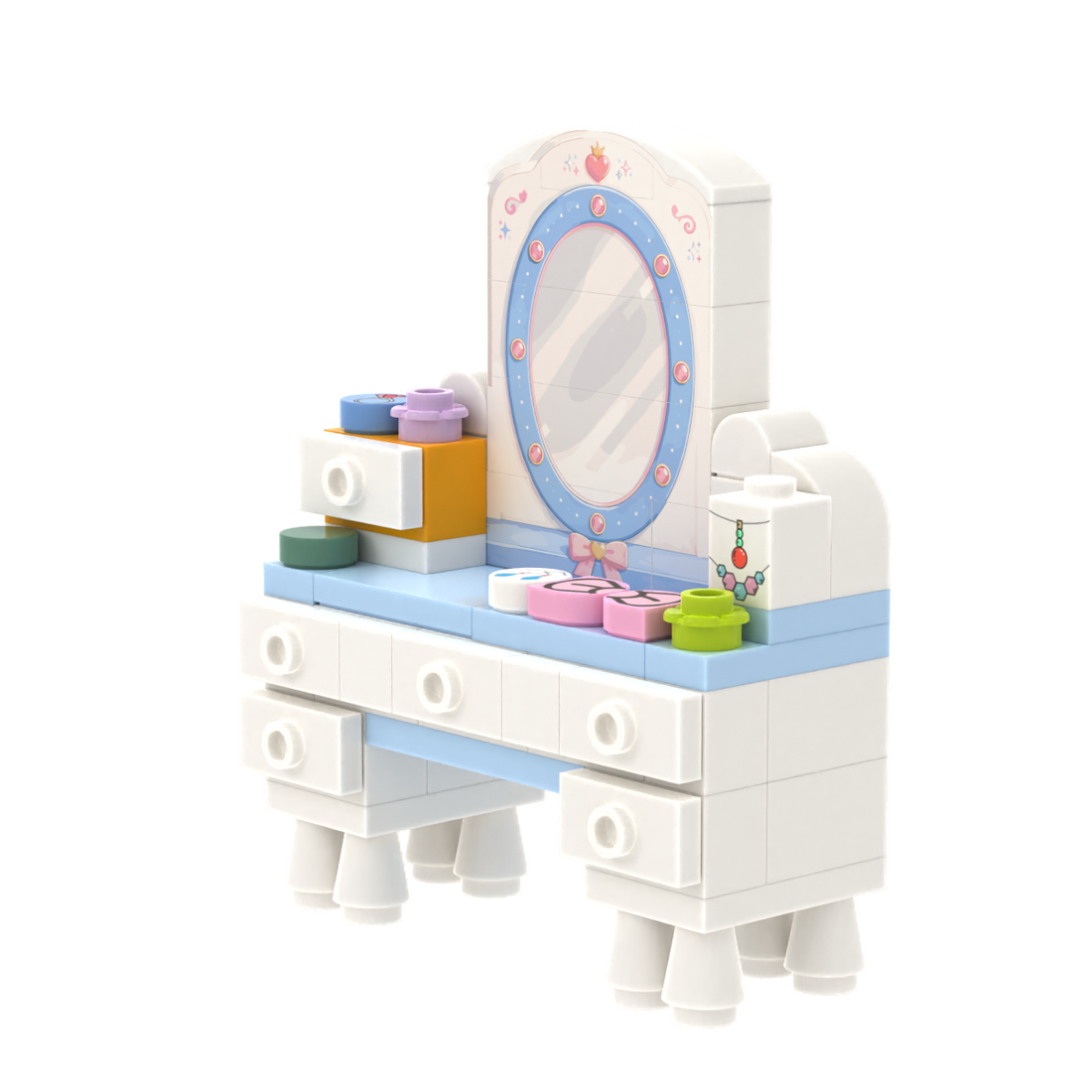 Princess Style Dressing Table brick scene accessory, detail view 2