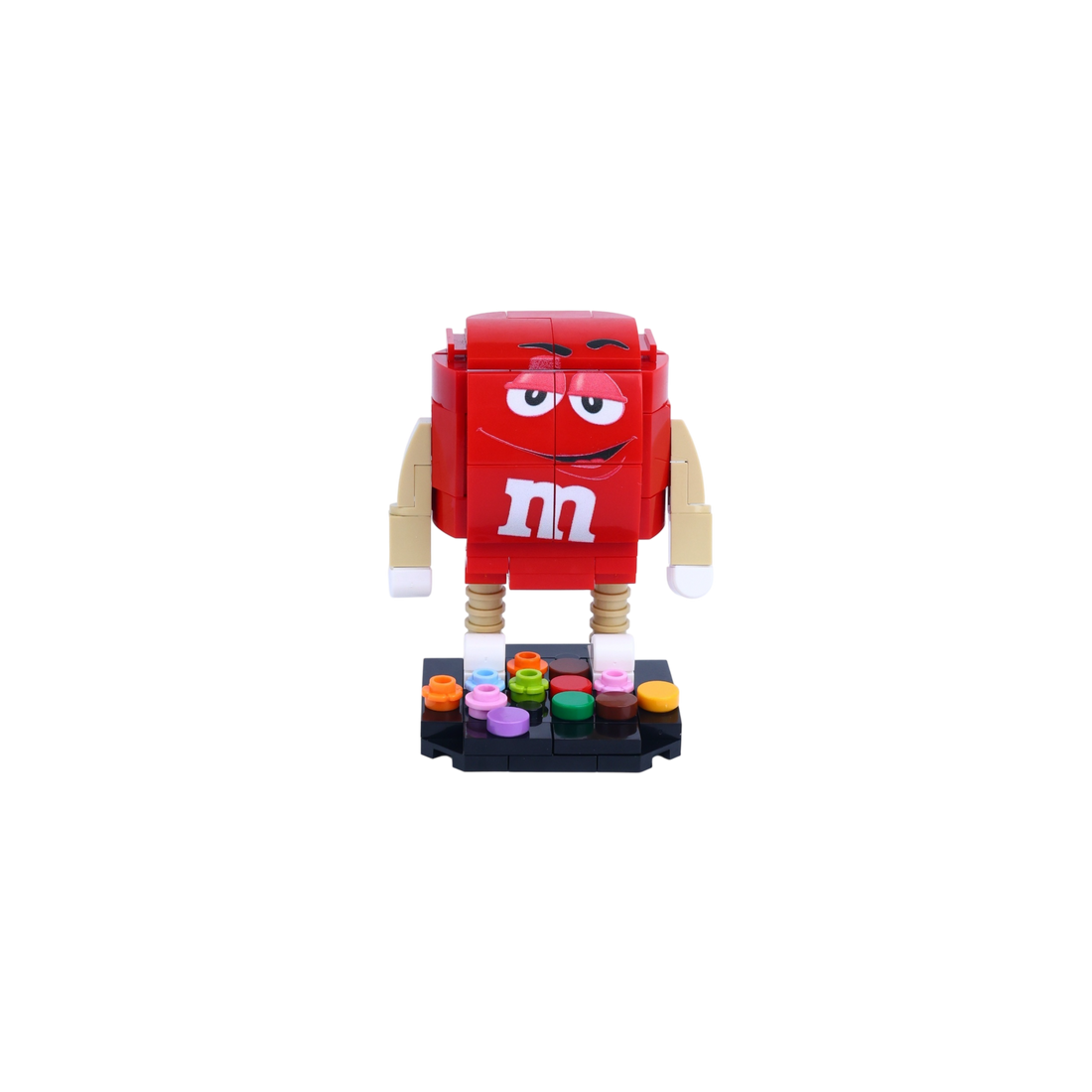 Red Candy Bean brick art collectible, main product view