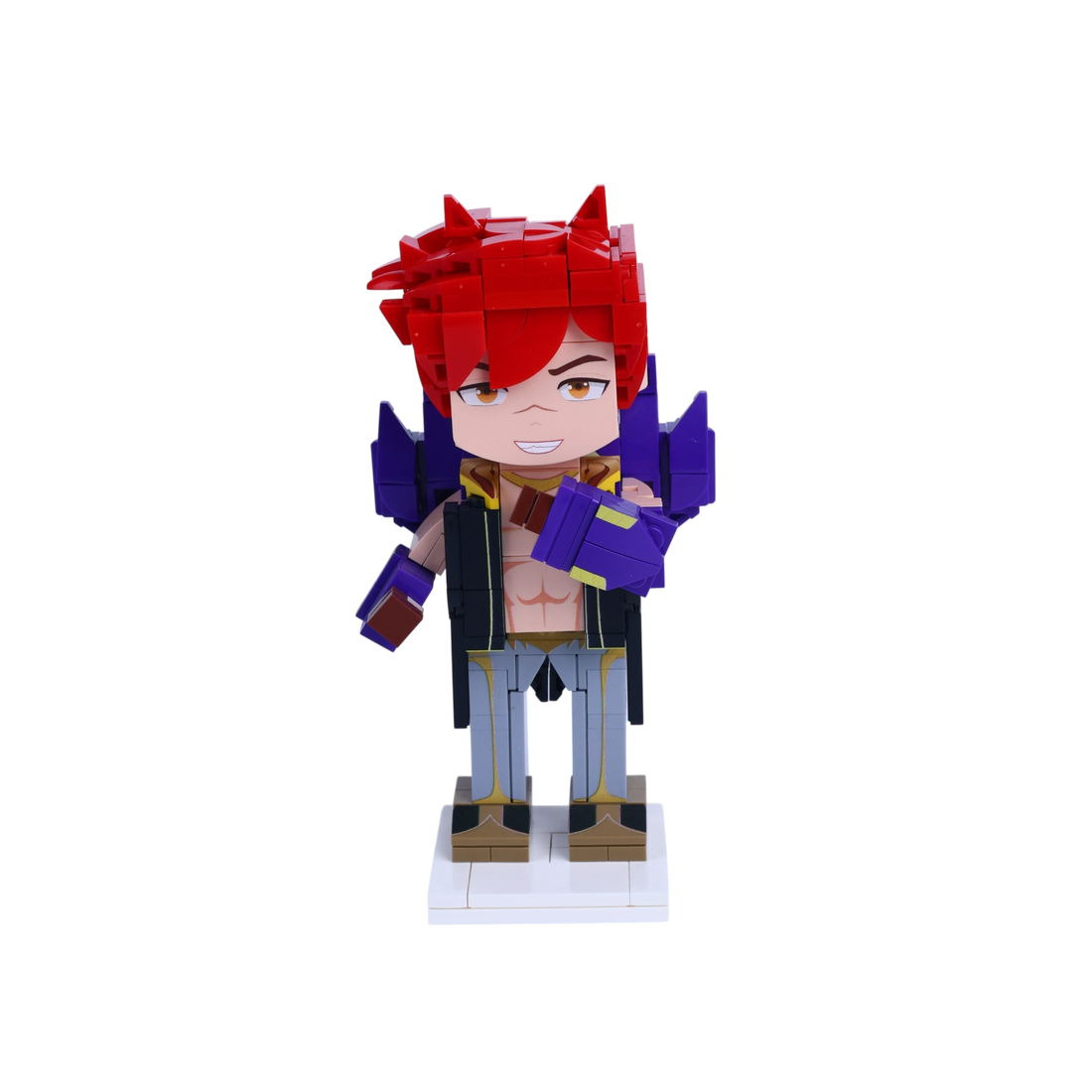 Red-Haired Warrior custom brick figure, main product view