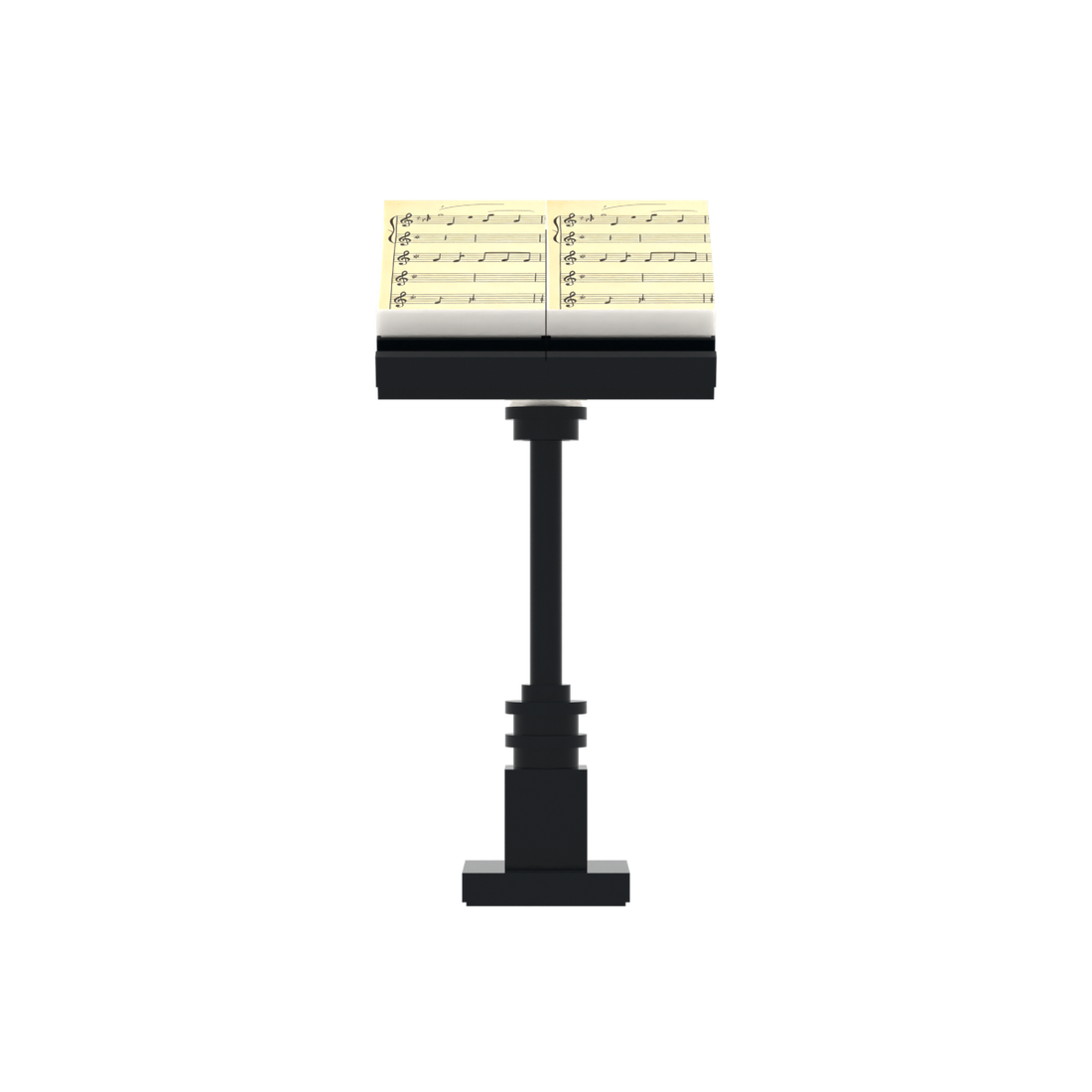 Sheet Music Stand brick scene accessory, left-side view
