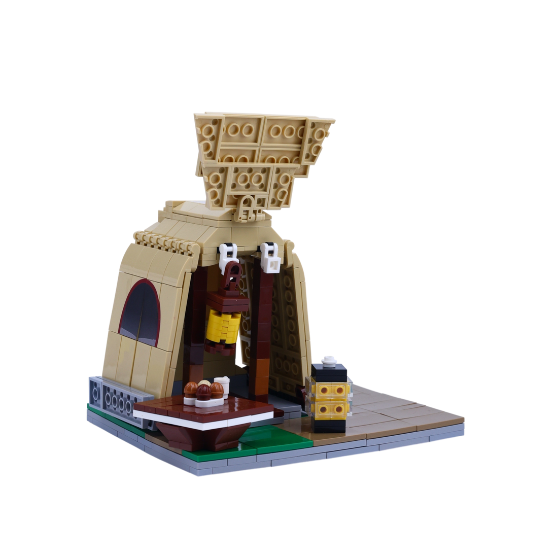 Solo Explorer brick scene, left view