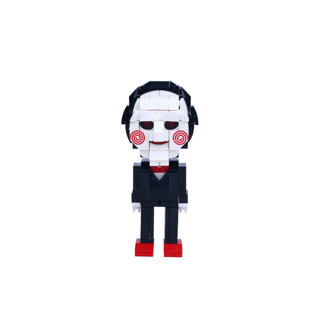 Spiral-Cheek Puppet custom brick figure, main product view