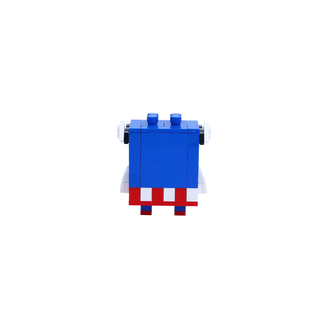 Star-Spangled Minion brick art collectible, back view