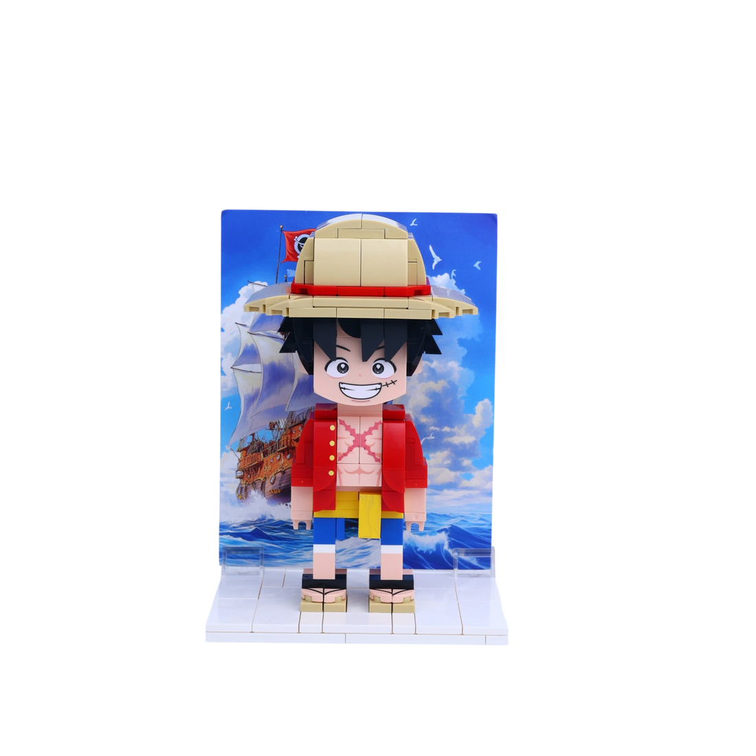Straw-Hat Sea Voyager custom brick figure, main product view