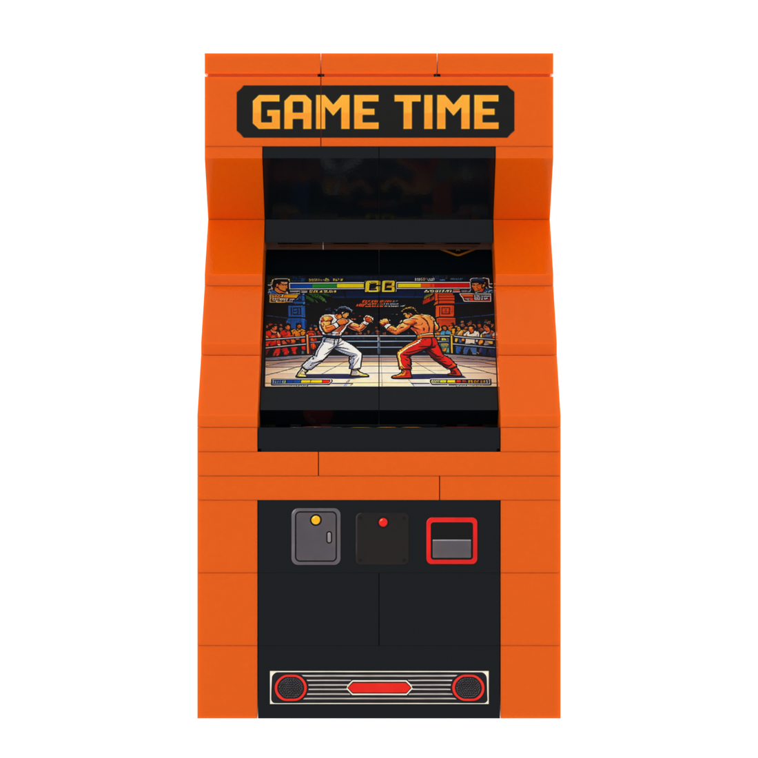 Arcade Machine brick scene accessory, left-side view