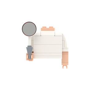 Badminton Racket brick figure accessory, main product view