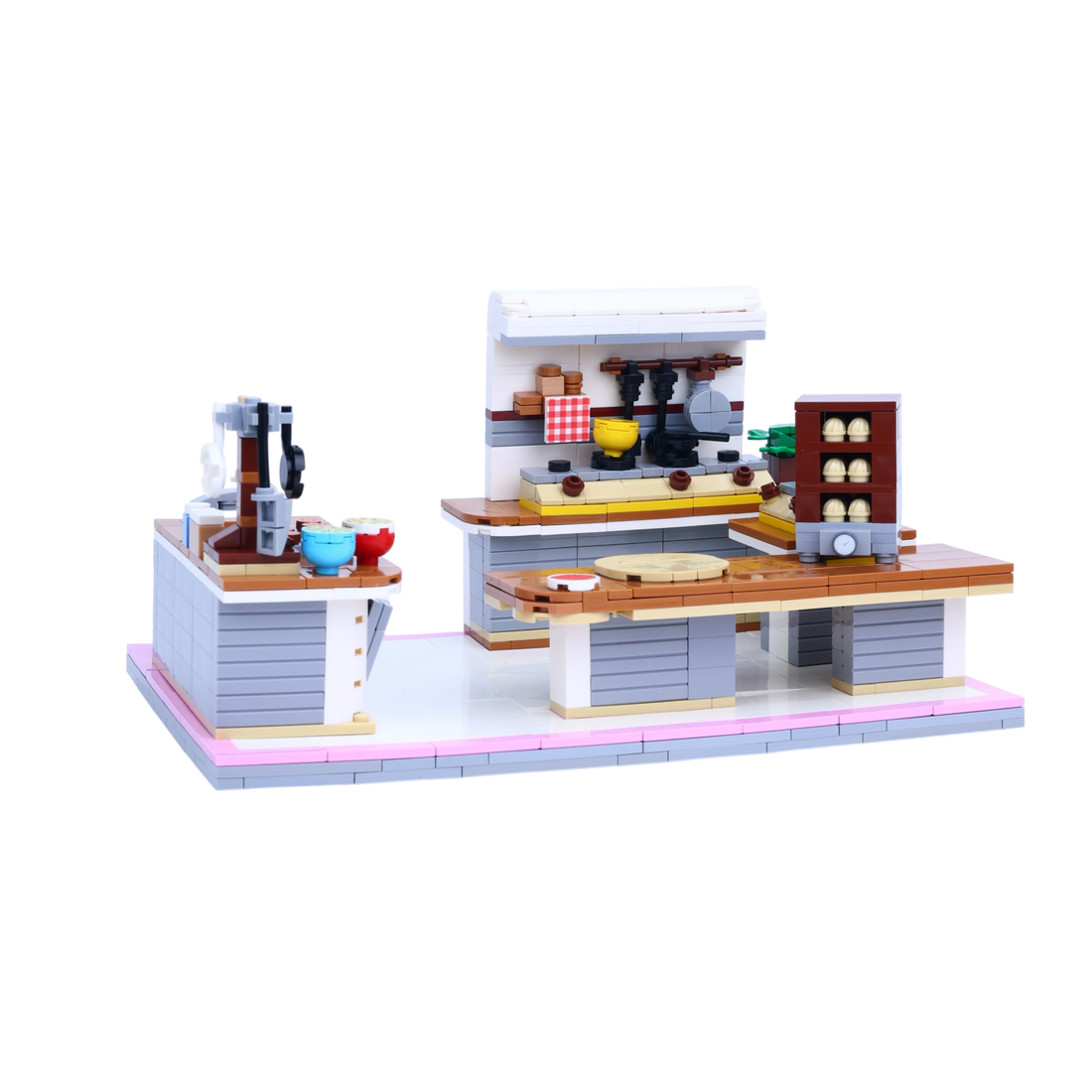 Bake Squad brick scene, left view