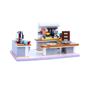 Bake Squad brick scene, left view
