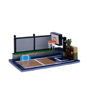 Baller Bros brick scene, left view