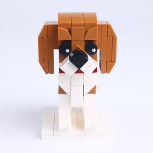 Beagle dog brick figure, main product view
