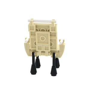 Beige Folding Leisure Chair brick scene accessory, detail view 1