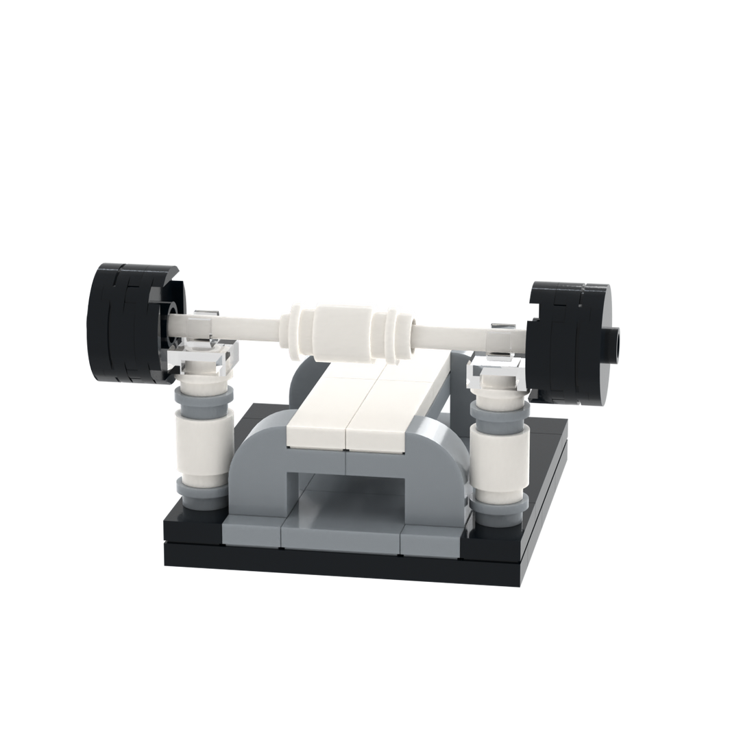 Bench Press Rack brick scene accessory, detail view 1