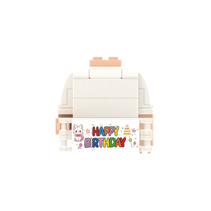 Birthday Banner brick figure accessory, main product view
