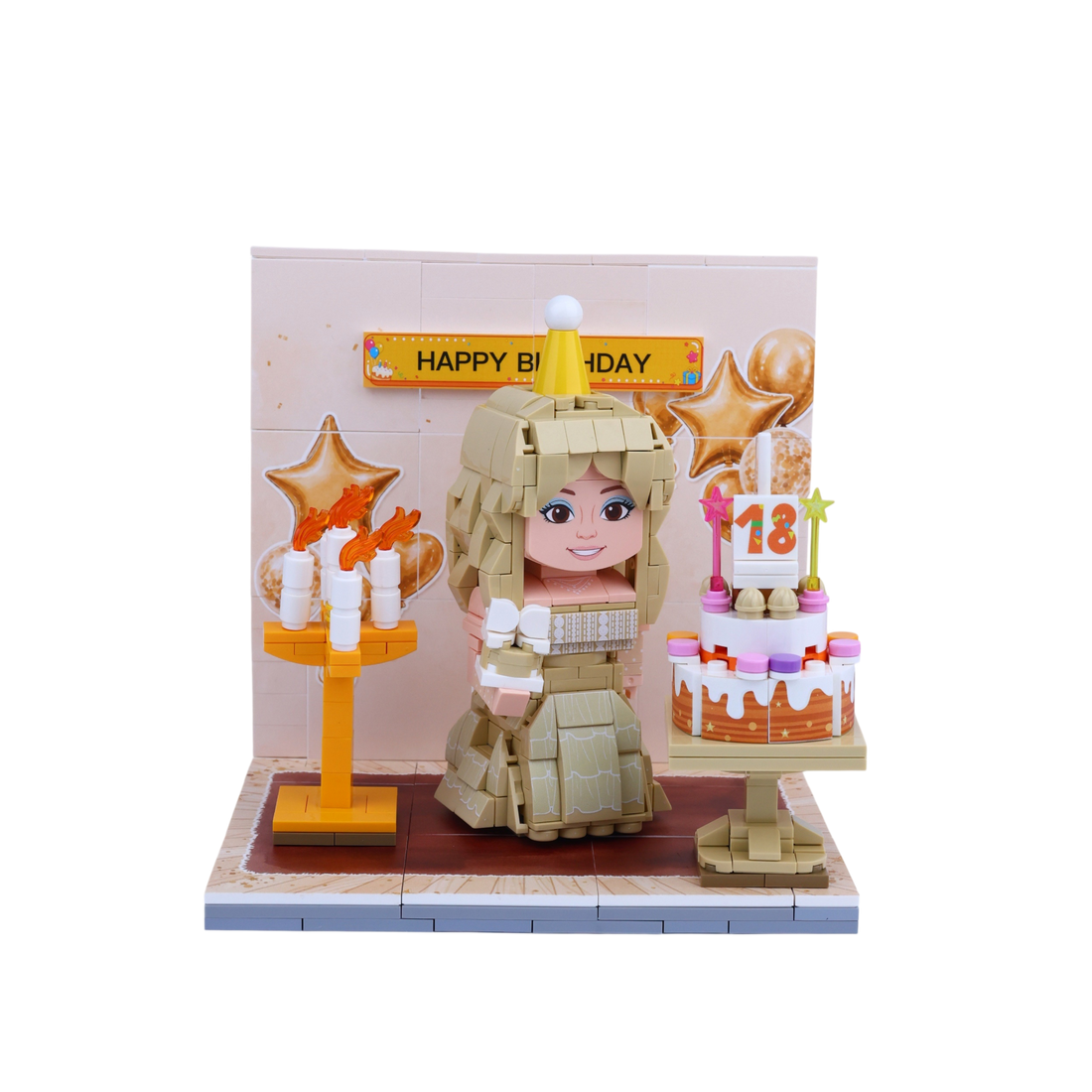 Birthday · Golden Girl brick scene, lifestyle view