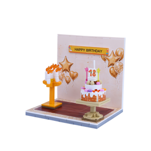 Birthday · Golden Girl brick scene, right view