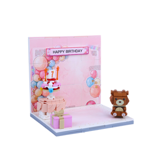 Birthday · Princess brick scene, left view
