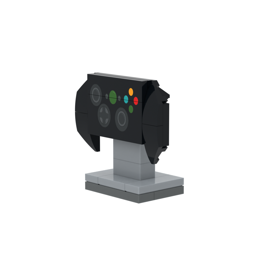 Black Game Controller brick scene accessory, detail view 2