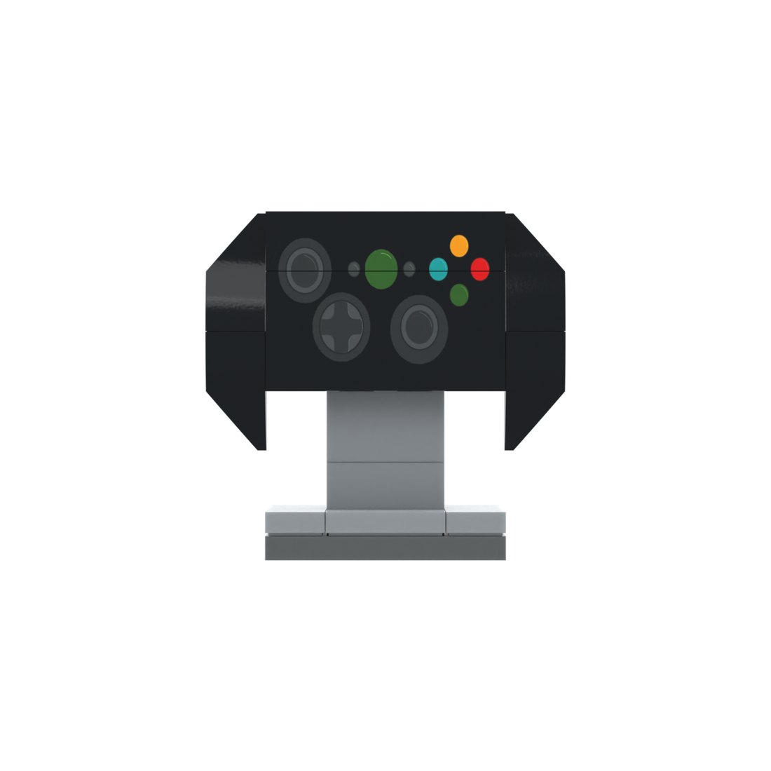 Black Game Controller brick scene accessory, left-side view