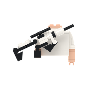 Black-White Rifle brick figure accessory, main product view