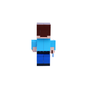 Blockworld Builder custom brick figure, back view