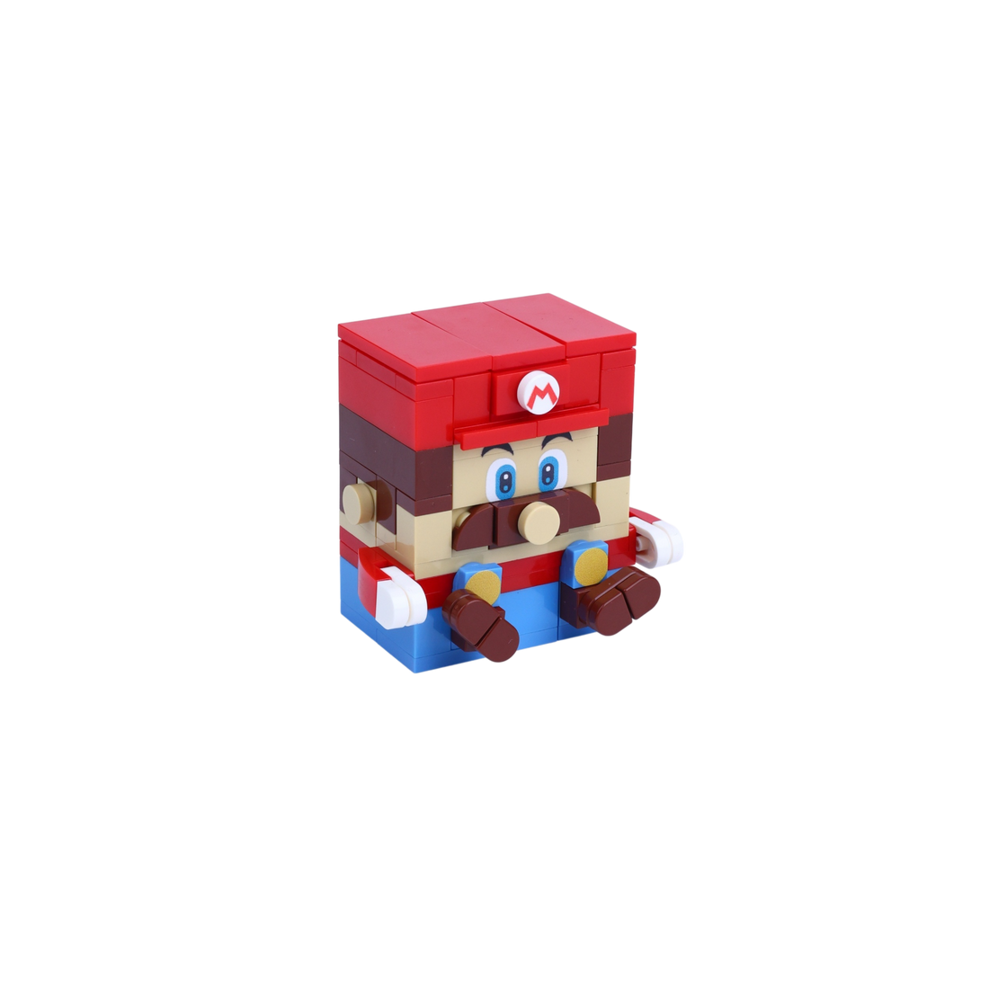 Brick Bump brick art collectible, left-side view