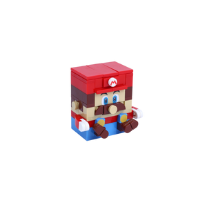 Brick Bump brick art collectible, left-side view