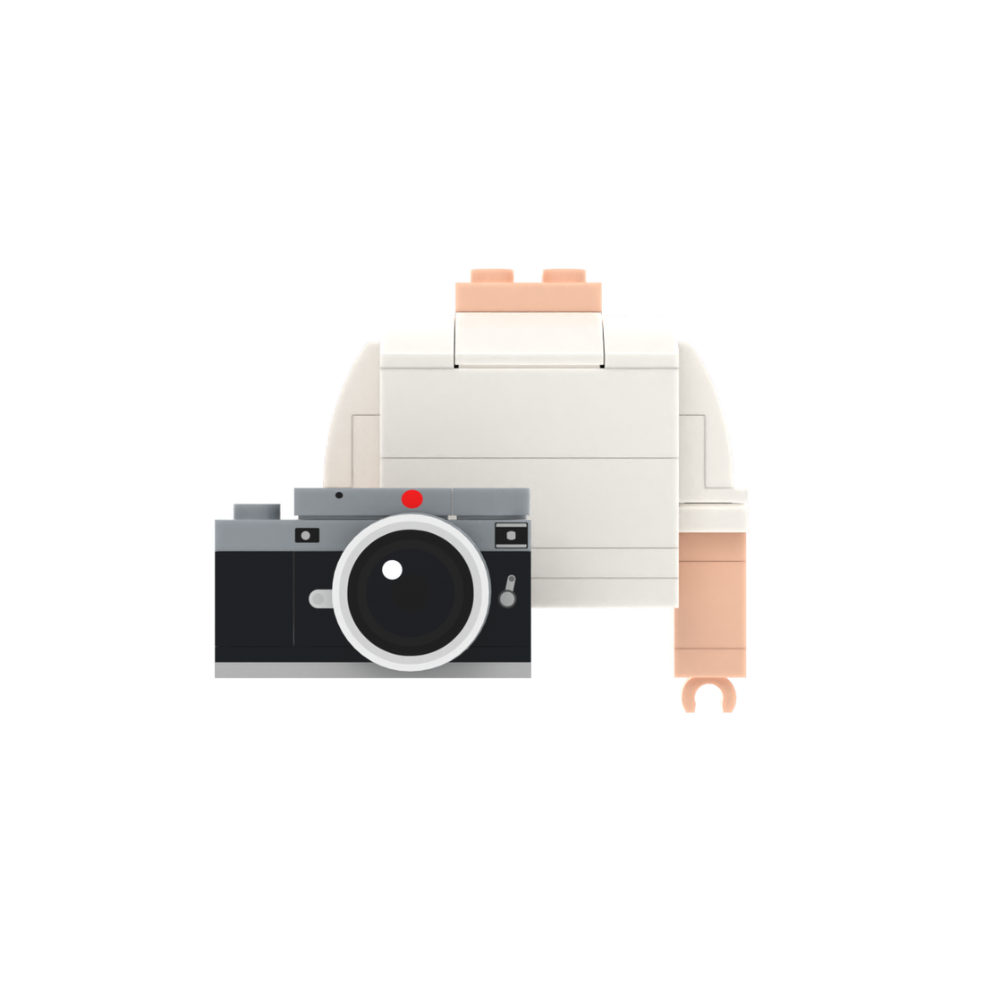 Camera brick figure accessory, main product view