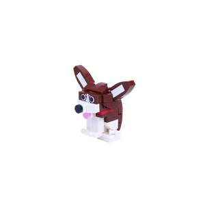 Chihuahua dog brick figure, right-side view