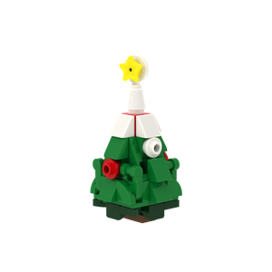 Christmas Tree Design 2 brick scene accessory, detail view 2