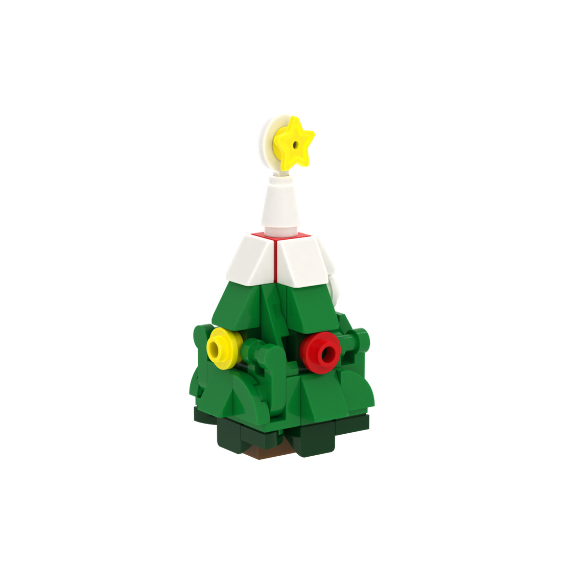 Christmas Tree Design 2 brick scene accessory, right-side view