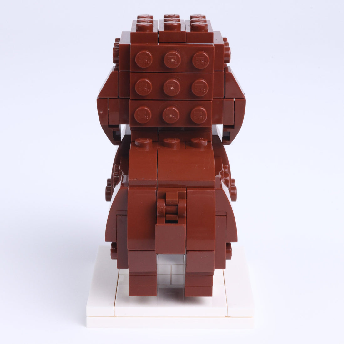 Cockapoo dog brick figure, back view