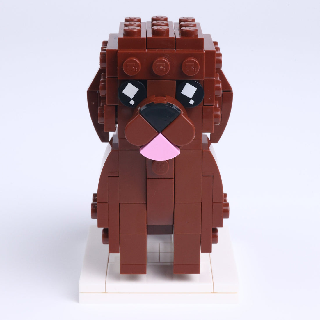 Cockapoo dog brick figure, main product view