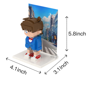 Mini Detective custom brick figure