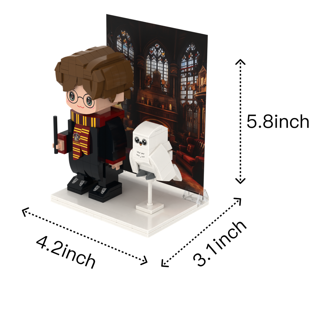 Wand Wizard Boy custom brick figure